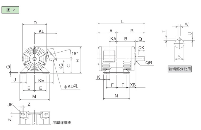 防滴保护型电动机